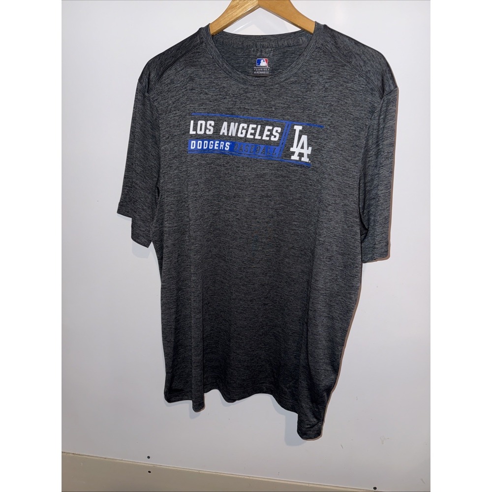 MLB Baseball LA Dodgers Gray T-shirt Los Angeles VF Imagewear Men's X-Large